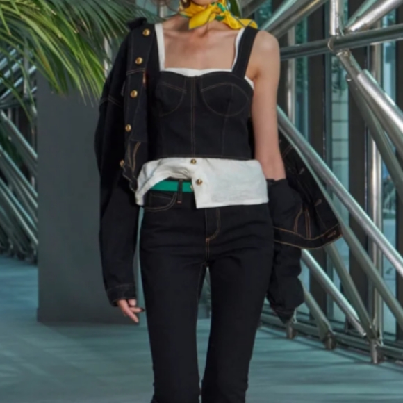 Sequin Crop Top Party Celebration Evening Cruise Black Medium - Picture 6 of 6